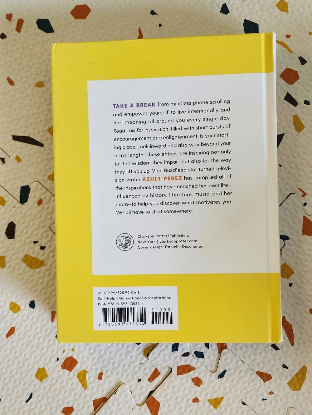 Read This for Inspiration by Ashly Perez Hardcover New